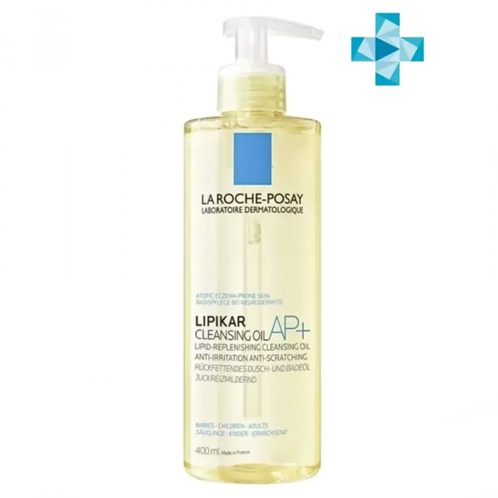 La Roche-Posay Lipikar Cleansing Oil AP+ смягчающее масло для ванны и душа, 400 мл