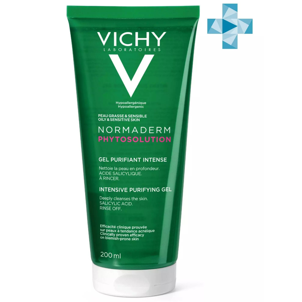 VICHY Normaderm Phytosolution очищающий гель для умывания, 200 мл.