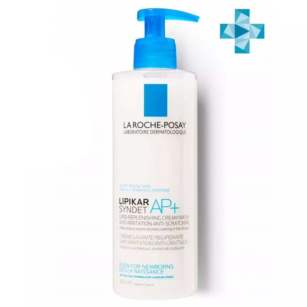 La Roche-Posay Lipikar Syndet AP+ очищающий крем-гель, 400 мл