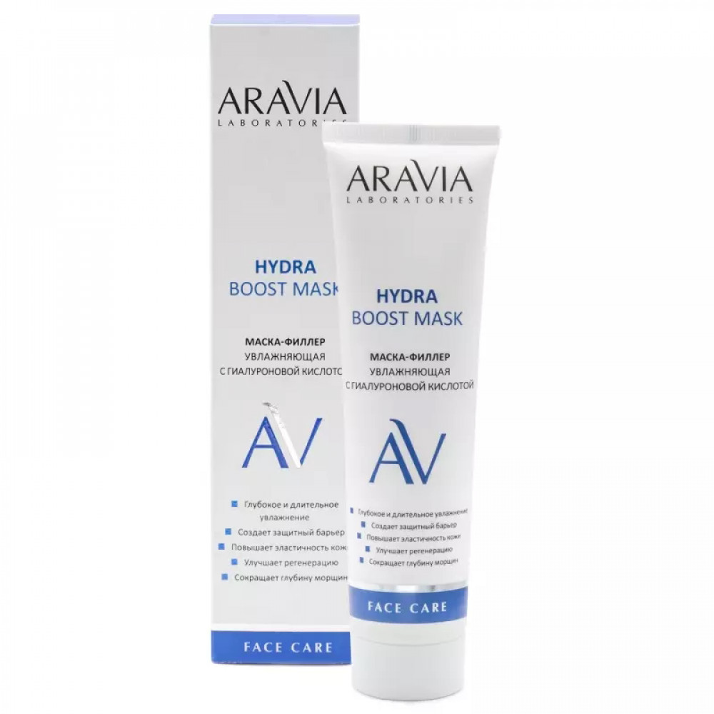 ARAVIA Laboratories увлажняющая маска-филлер с гиалуроновой кислотой Hydra Boost Mask, 100мл