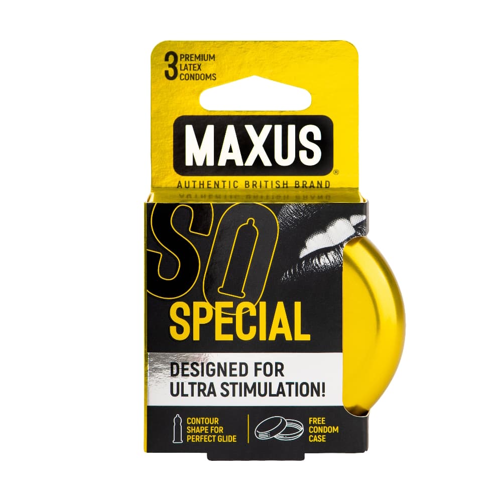 Презервативы MAXUS Special точечно-ребристые, 3 шт.