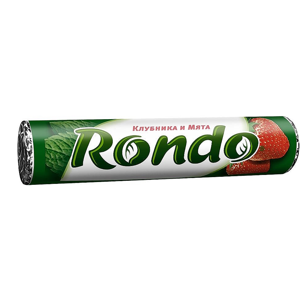 RONDO конфета со вкусом клубники и ментола, 30 гр