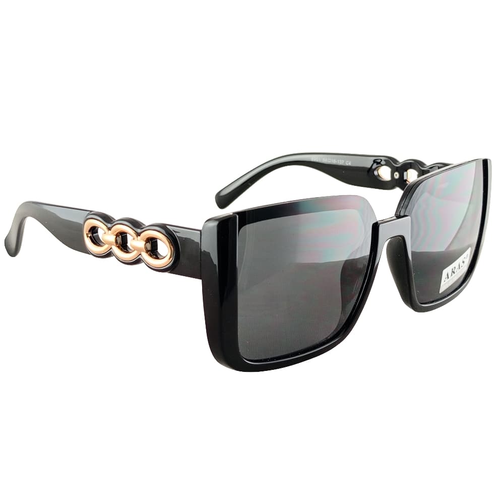 Очки ARAS солнцезащитные черные /8951