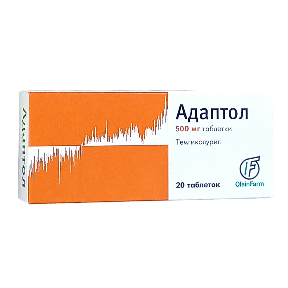 Адаптол таблетки 500 мг, 20 шт