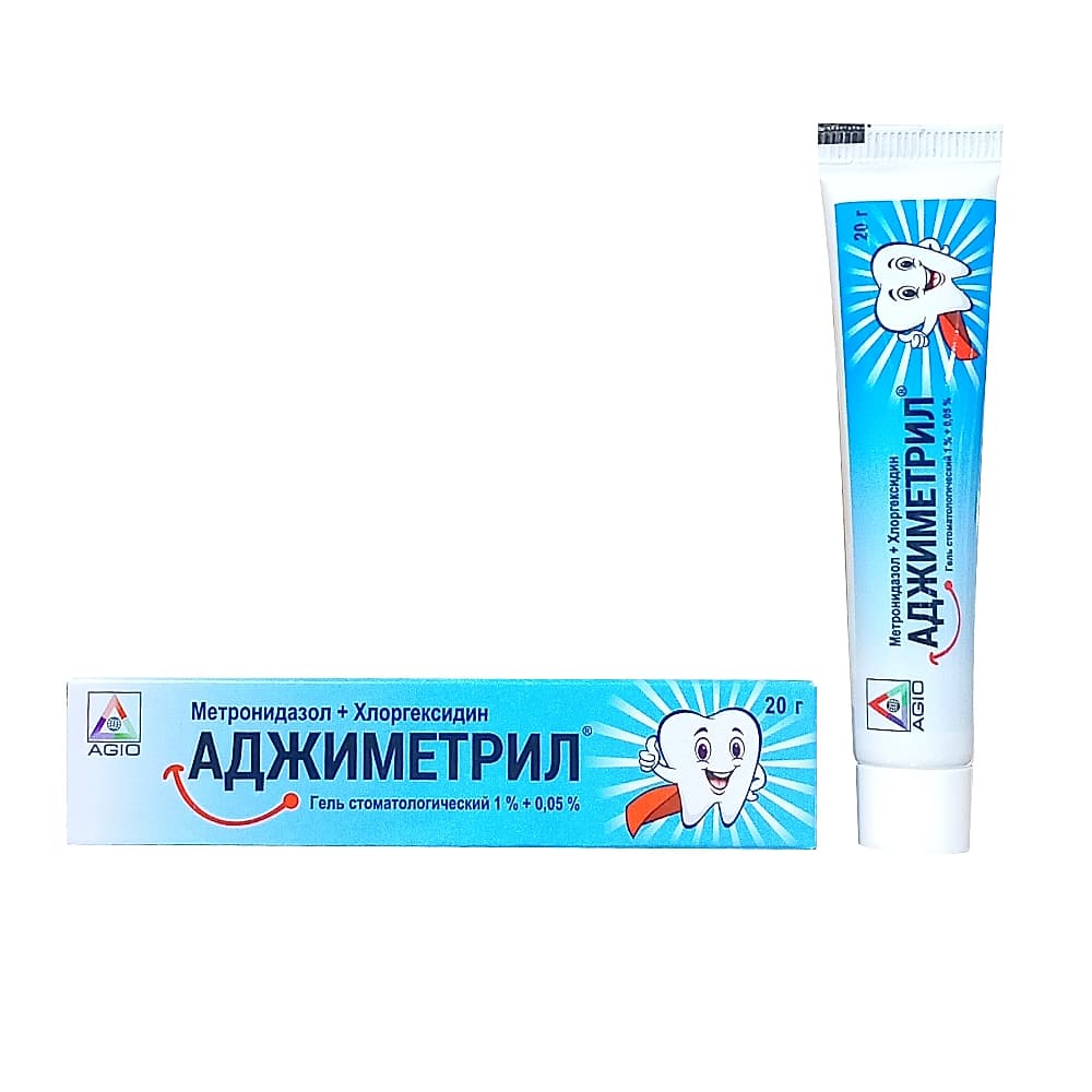 Аджиметрил, гель стоматологический, 20 г