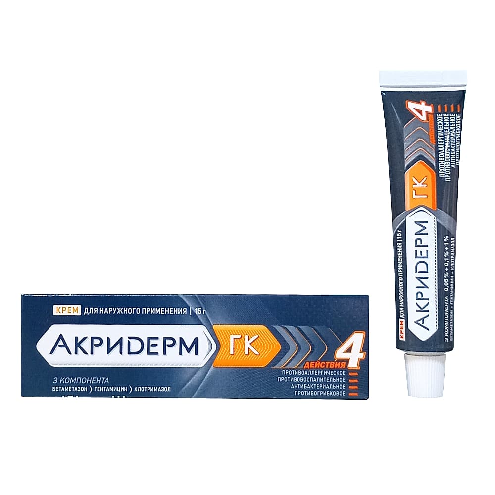Акридерм ГК крем, 15 гр