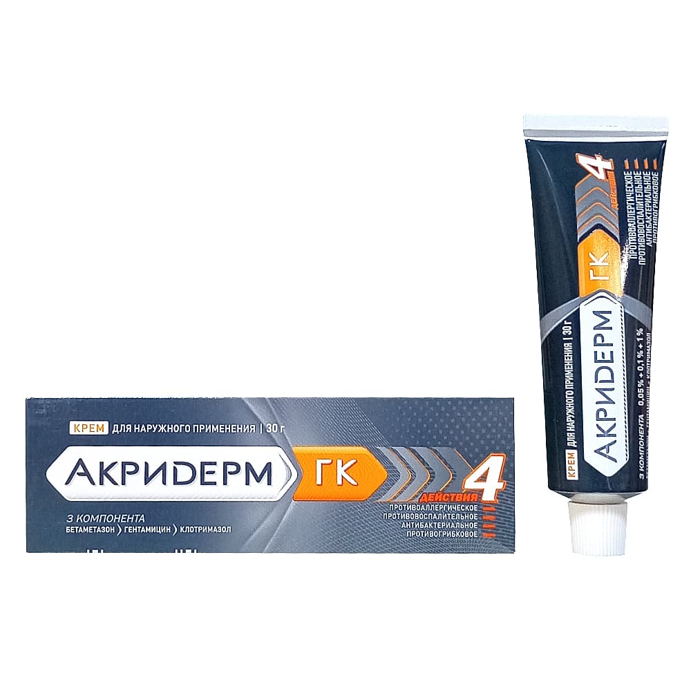 Акридерм ГК крем, 30 гр