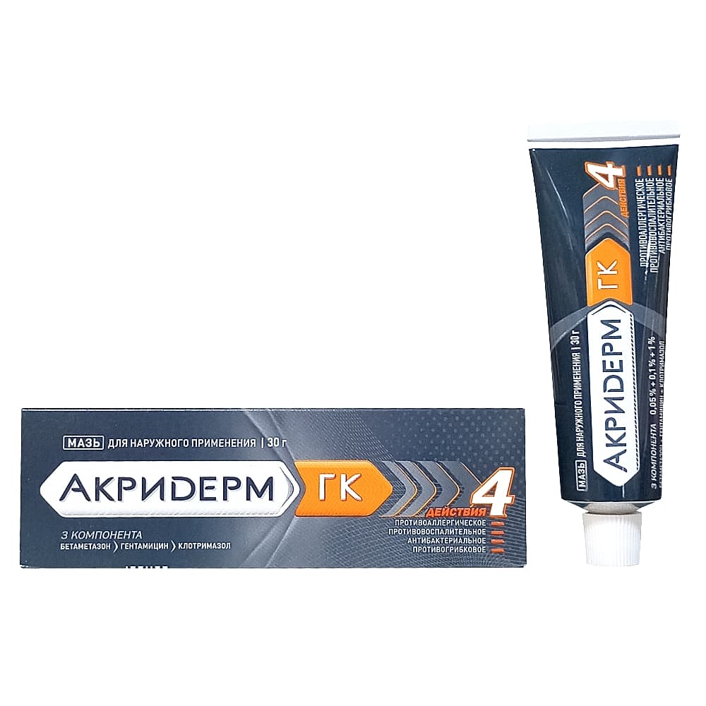 Акридерм ГК мазь, 30 гр