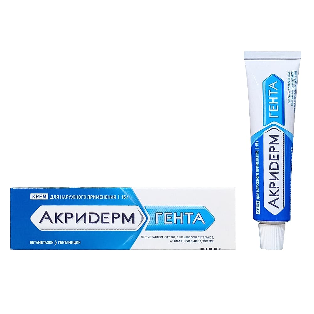 Акридерм Гента крем, 15 гр