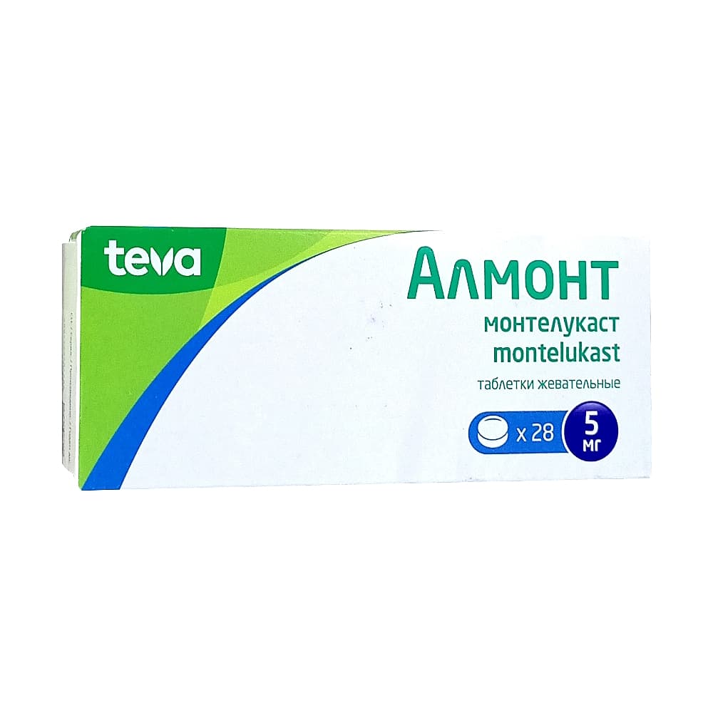 Алмонт таблетки жев. 5 мг, 28 шт.