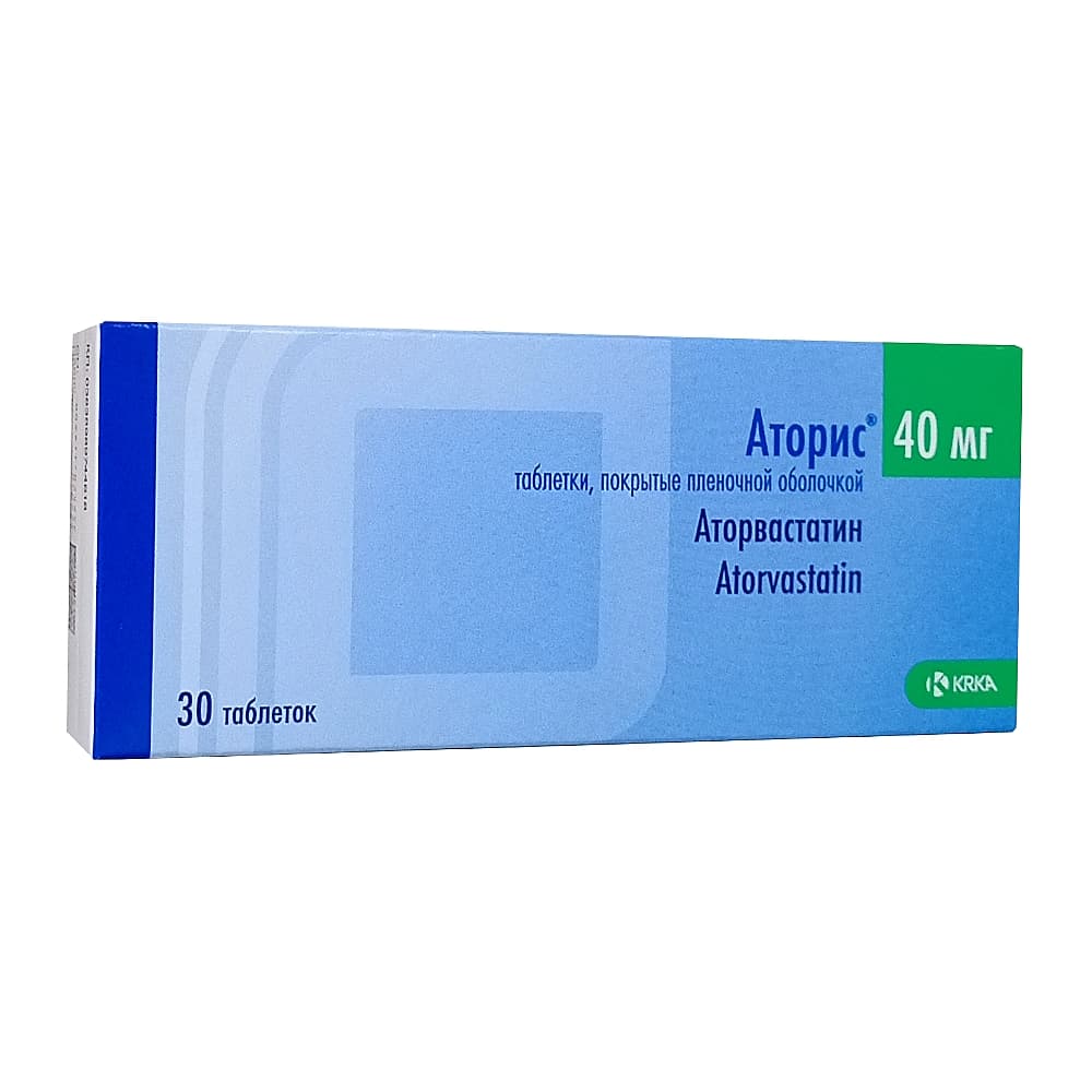 Аторис таблетки 40 мг, 30 шт