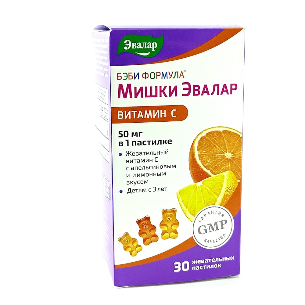 Бэби Формула Мишки Витамин С жеват. пастилки 30 шт.