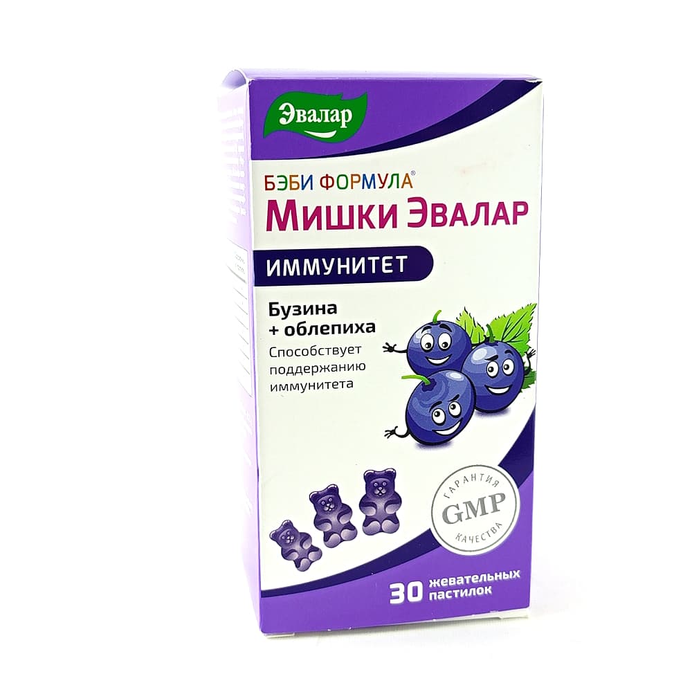 БЭБИ ФОРМУЛА МИШКИ ИММУНИТЕТ N30 ПАСТИЛ ЖЕВАТ /БАД/