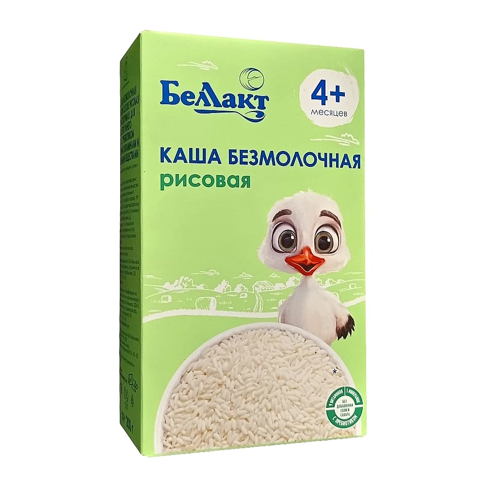 Беллакт каша безмолочная, рисовая, с 4-х месяцев, 200г 