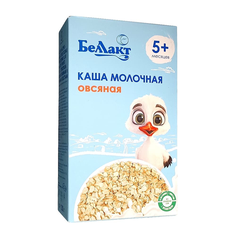 Беллакт каша молочная, овсяная, с 5 месяцев, 200г