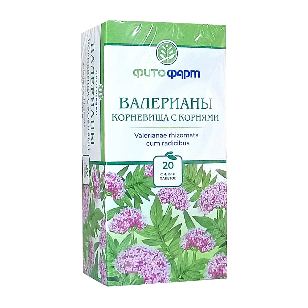 Валерианы корневища с корнями в ф/пак по 1,5г, 20шт