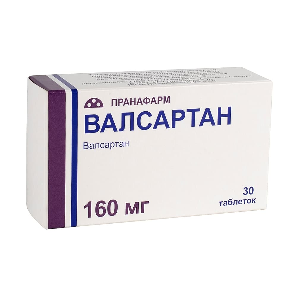 Валсартан-прана таблетки 160 мг, 30 шт.