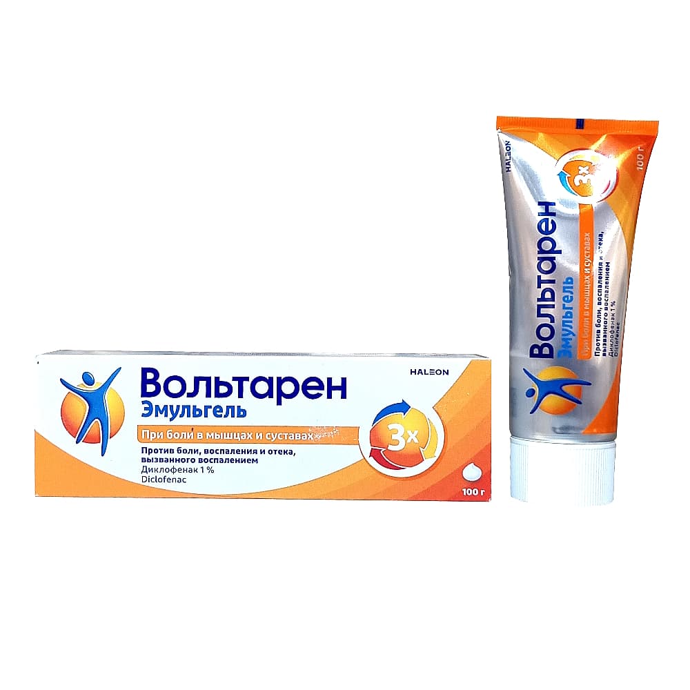 Вольтарен Эмульгель гель для наружного применения 1%, 100 гр