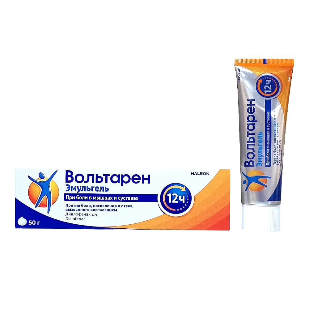 Вольтарен Эмульгель гель для наружного применения 2%, 50 гр