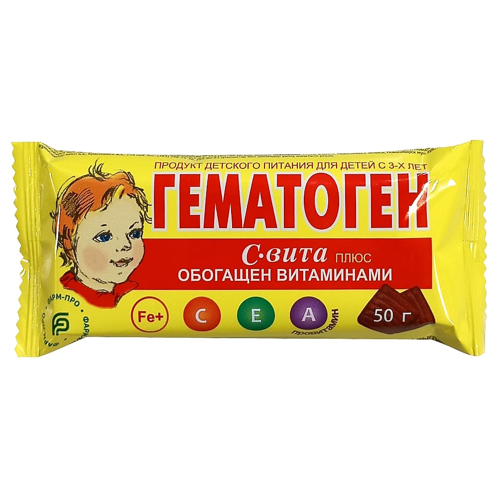 Гематоген С-Вита Плюс, 50 г