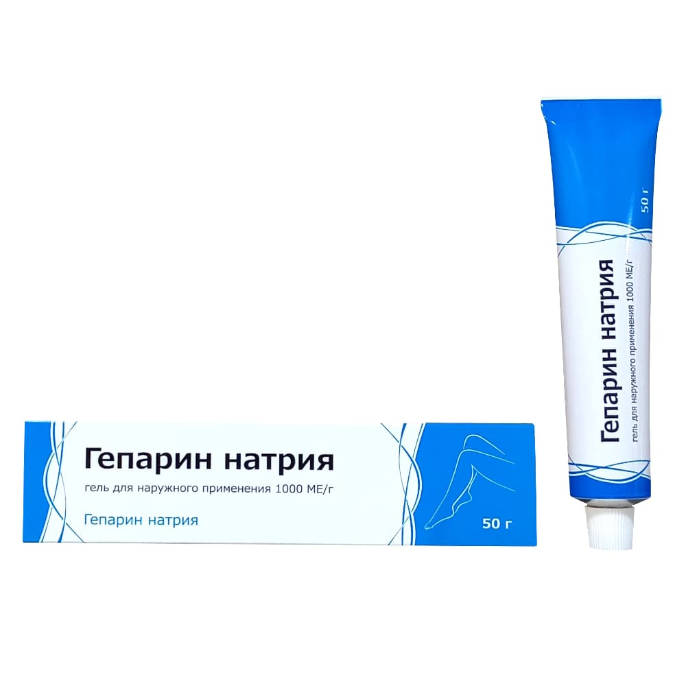 Гепарин натрия гель 1000МЕ/Г 50г