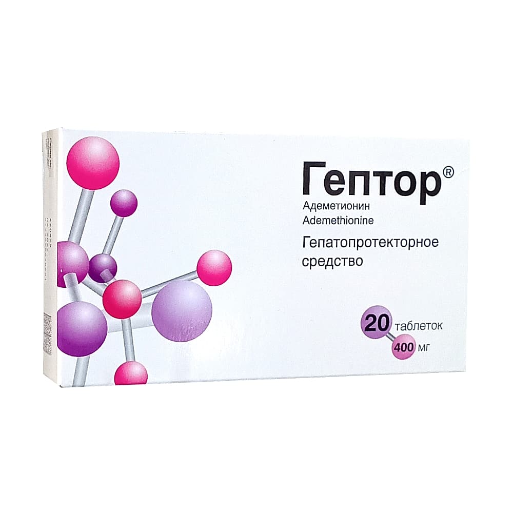 Гептор таблетки 400 мг, 20 шт.