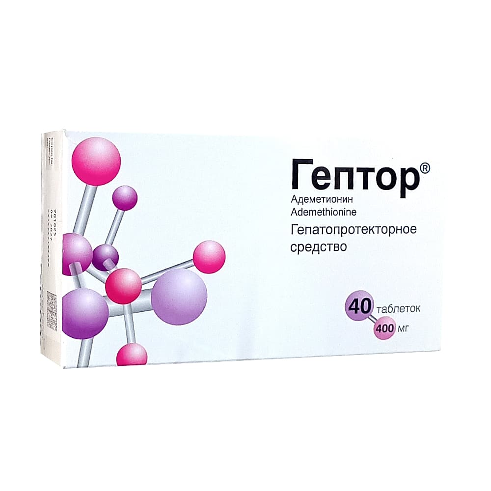 Гептор таблетки 400 мг, 40 шт.