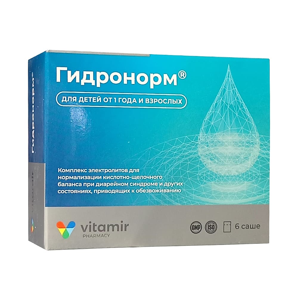 Гидронорм, 6 саше-пакетов (ВИТАМИР)