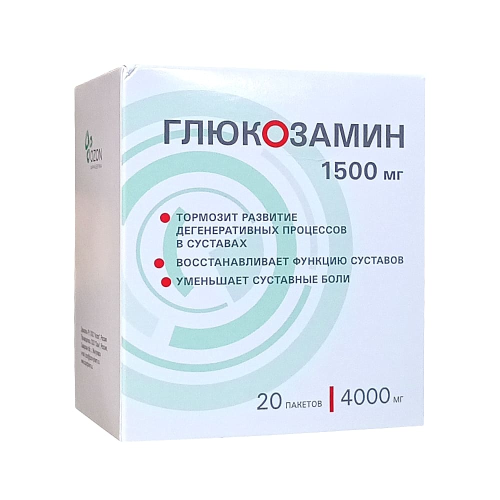 Глюкозамин порошок 1500 мг, 20 шт 