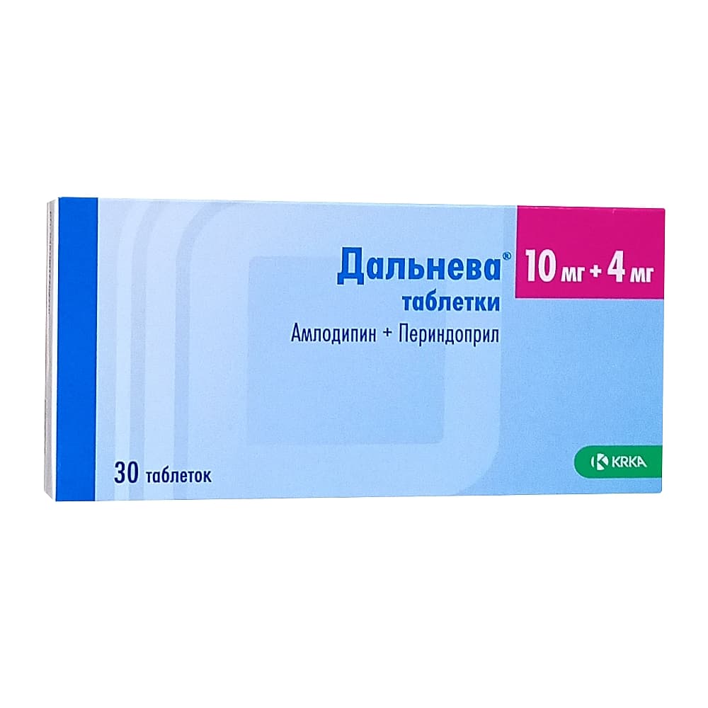 Дальнева таблетки 10 мг + 4 мг, 30 шт.