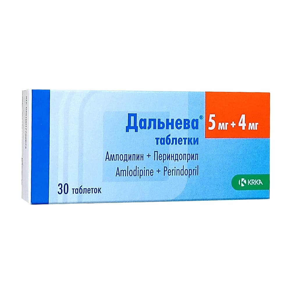 Дальнева таблетки 5 мг + 4 мг, 30 шт.