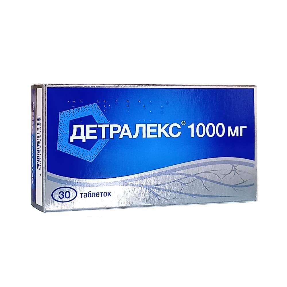 Детралекс таблетки п.п.о. 1000 мг, 30 шт