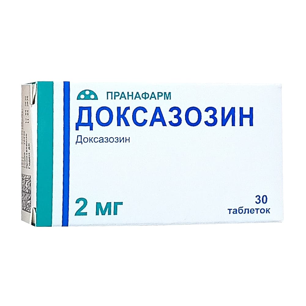 Доксазозин таблетки 2 мг, 30 шт.