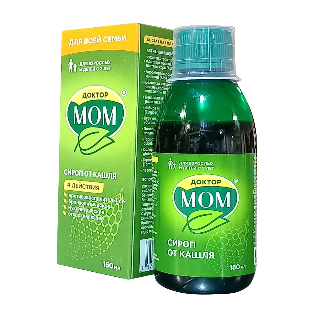 Доктор Мом сироп от кашля, 150 мл