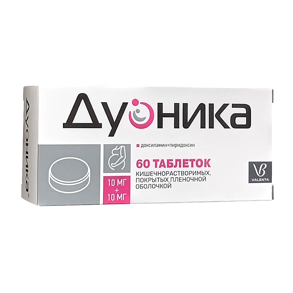 Дуоника 10 мг+10 мг, таблетки  60 шт