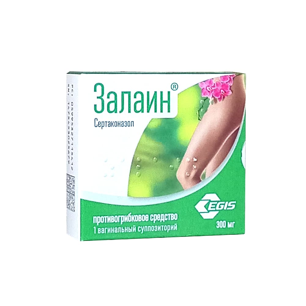 Залаин суппозитории ваг. 300 мг, 1 шт