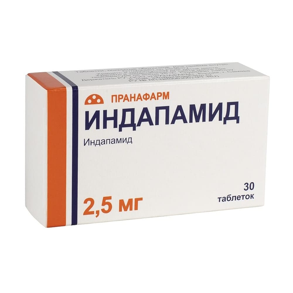 Индапамид-прана таблетки 2,5мг 30 шт