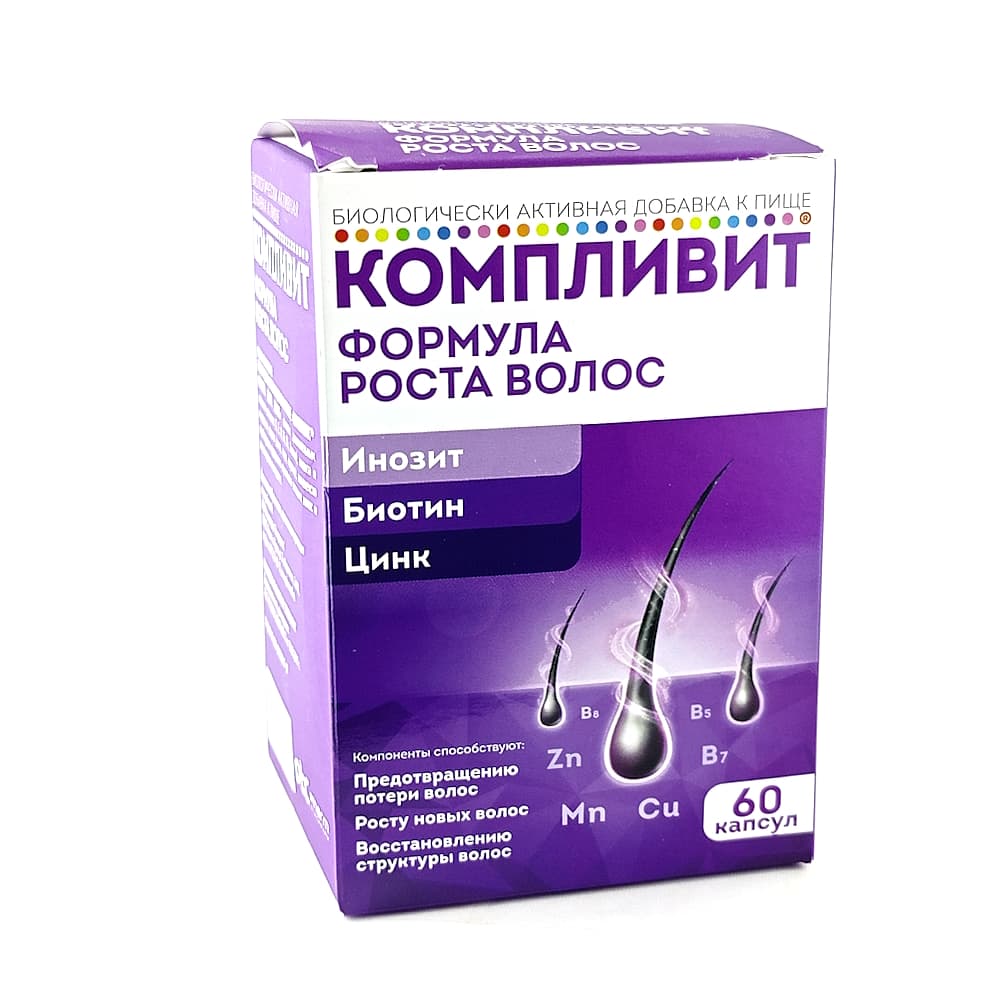 Компливит Формула роста волос капсулы , 60 шт
