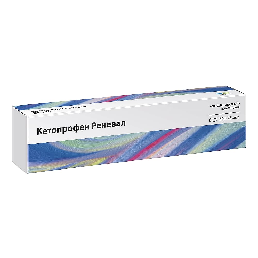 Кетопрофен Реневал гель 2,5%, 50гр