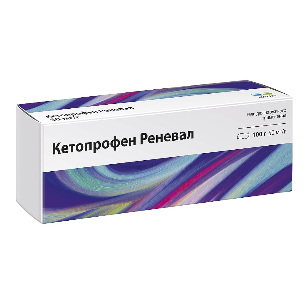 Кетопрофен Реневал гель 5%, 100гр
