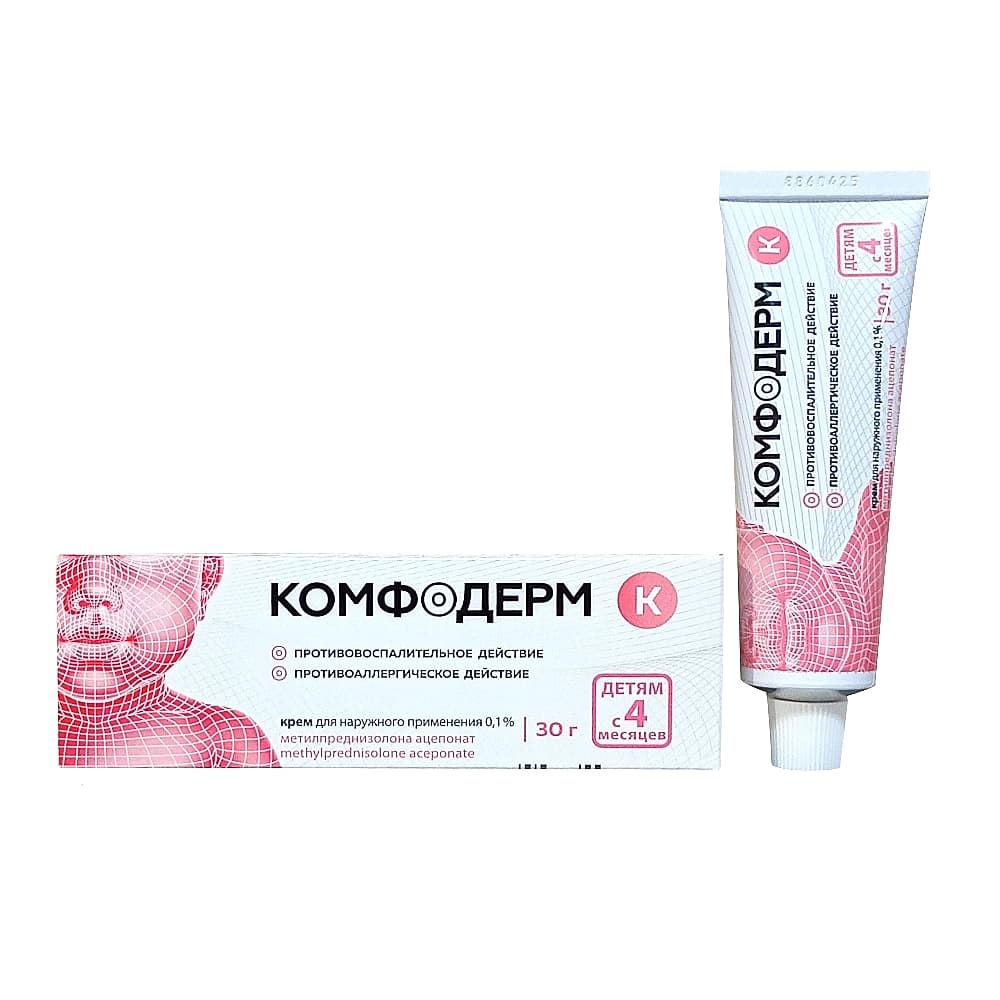 Комфодерм К крем 0,1%, 30 гр