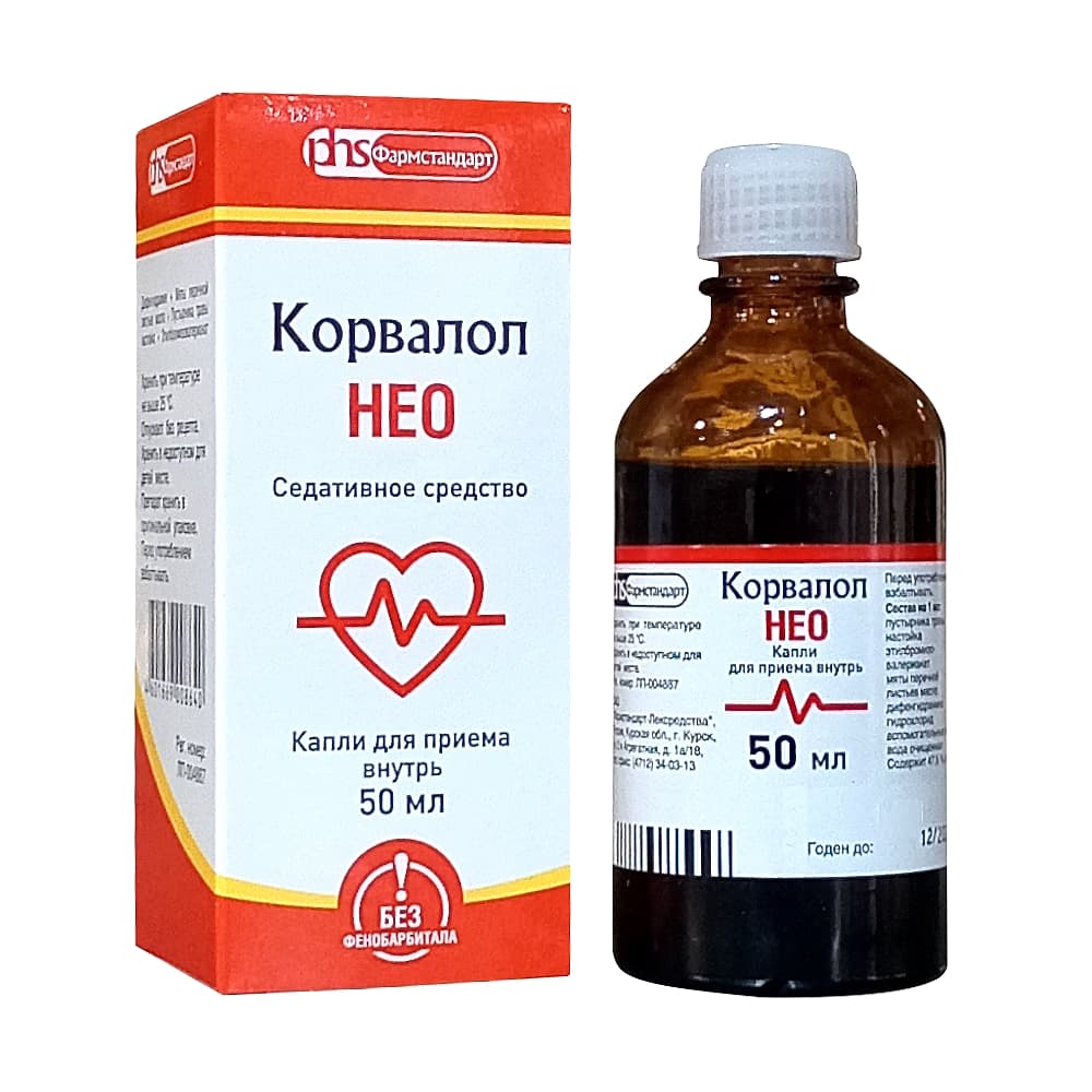 Корвалол Нео капли для приема во внутрь , 50 мл