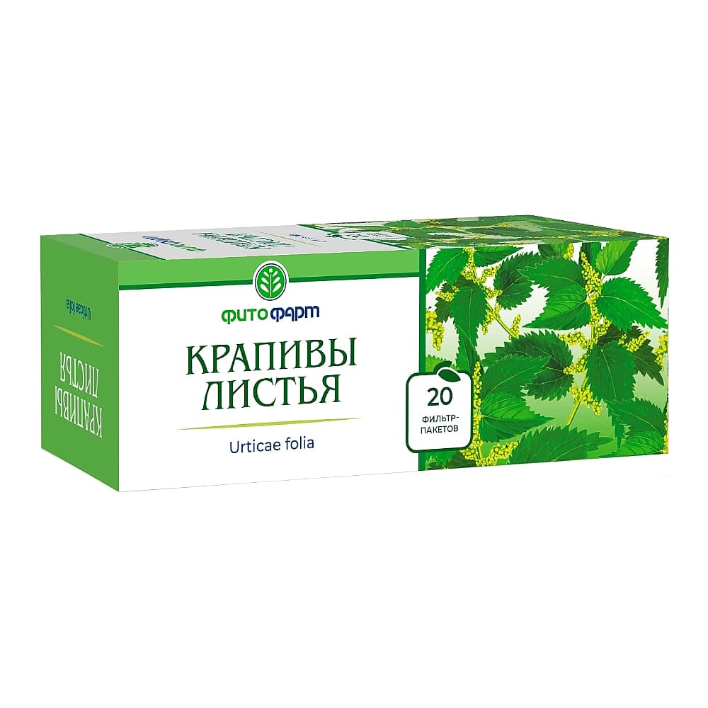 Крапивы листья в фильтр-пакетах по 1,5г, 20 шт