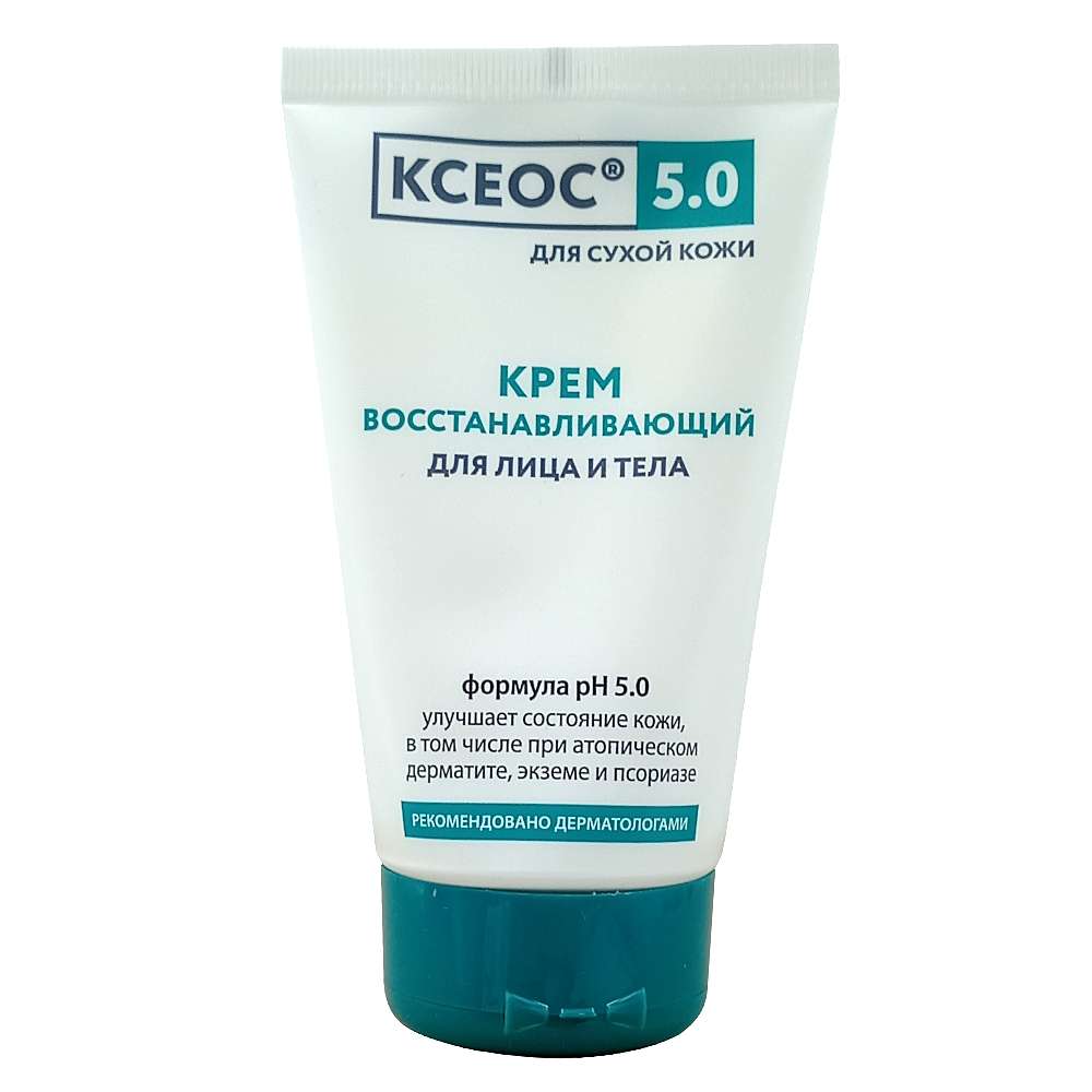 Ксеос 5.0 восстанавливающий крем для лица и тела сухой кожи ,150 мл.