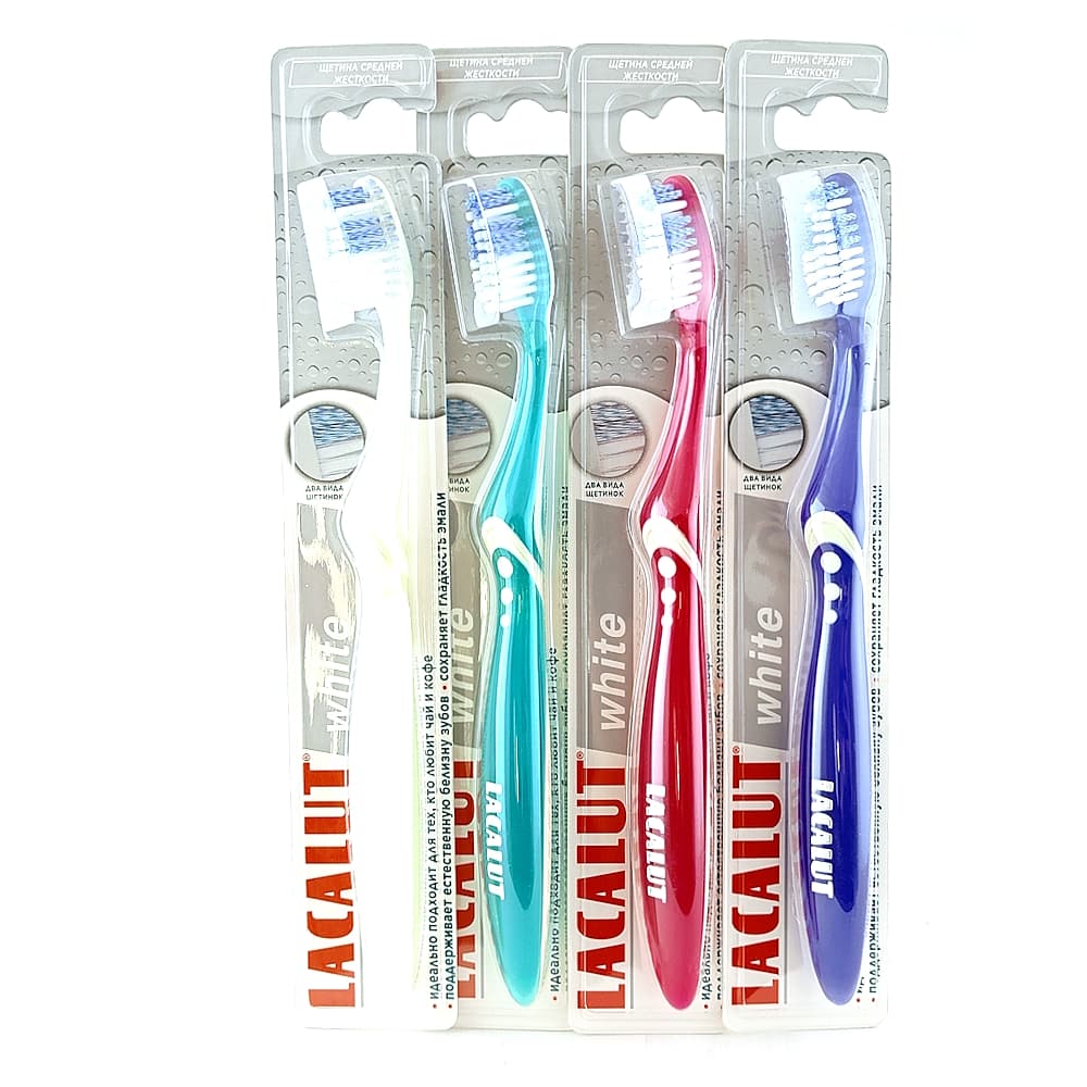 Lacalut White зубная щетка с отбеливающими щетинками (цвет в ассортименте)
