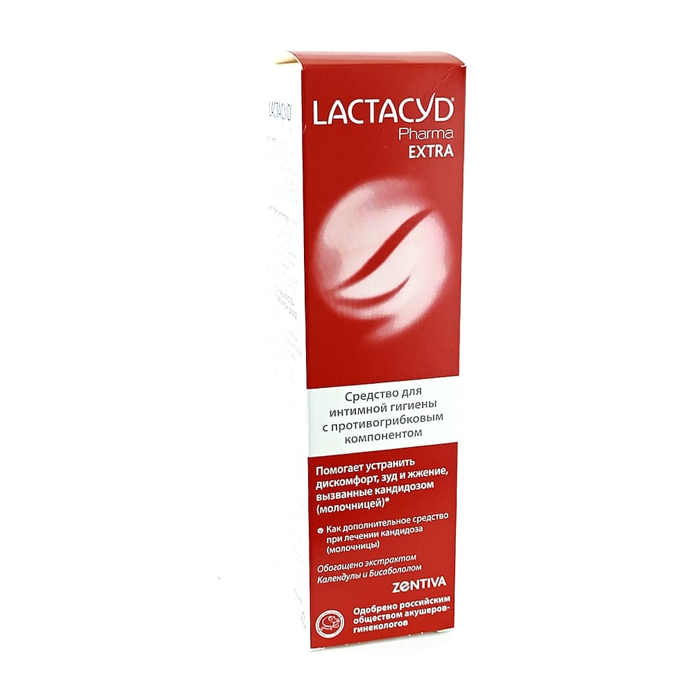 LACTACYD Pharma Extra средство для интимной гигиены с противогрибковым компонентом, 250 мл