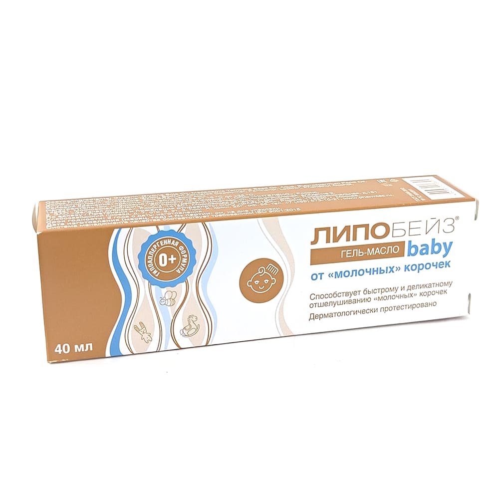 ЛИПОБЕЙЗ Беби Гель-масло от «молочных» корочек, 40мл