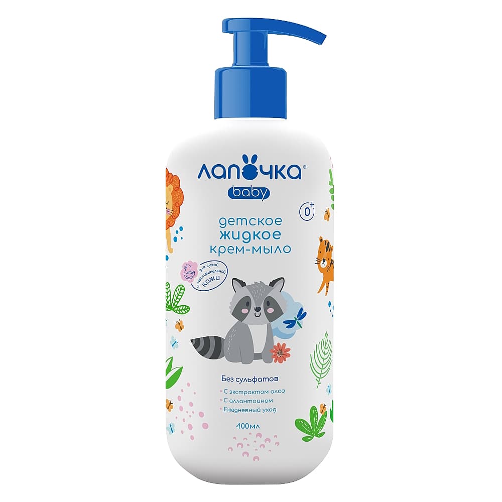 Лапочка крем-мыло жидкое детское, 400 мл