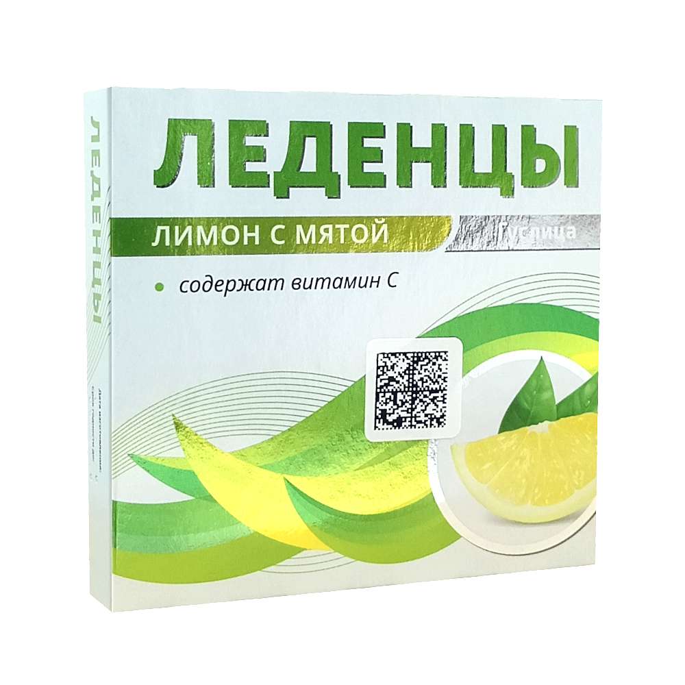 Леденцовая карамель слимоном и мятой, 27 гр.