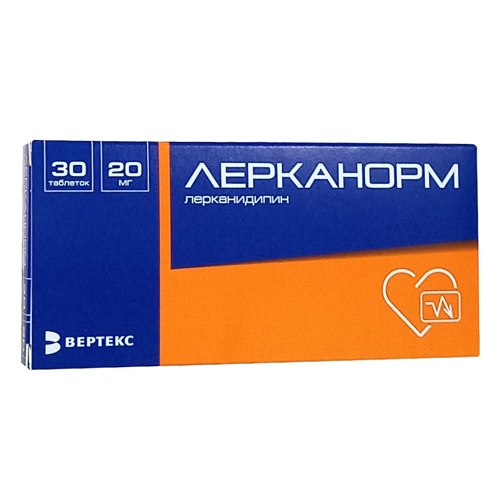 Лерканорм таблетки 20 мг, 30 шт.